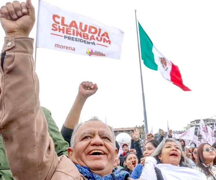 Abarrotan simpatizantes el Zócalo para respaldar Sheinbaum