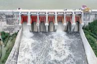 Pierde El Cuchillo en 5 días 61.7 hectómetros con desfogue Pierde El Cuchillo en 5 días 61.7 hectómetros con desfogue