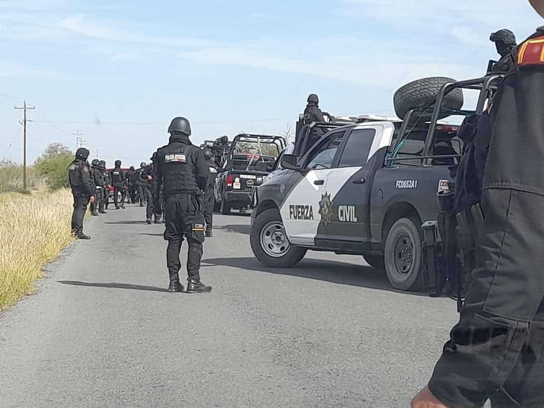Elementos de Fuerza Civil implementaron el operativo “Muralla”, al ser atacados a balazos por civiles armados, en los límites de China y General Bravo.