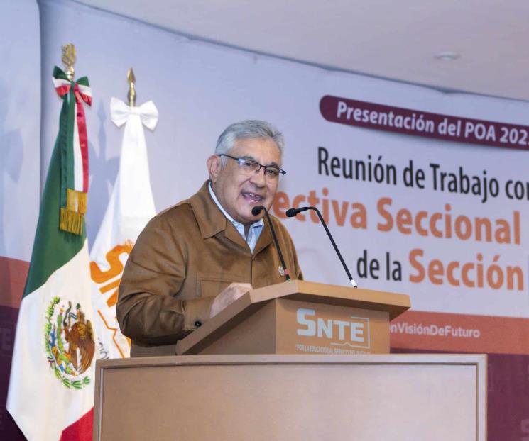 Ratifica líder del SNTE compromisos con el Estado mexicano para 2025