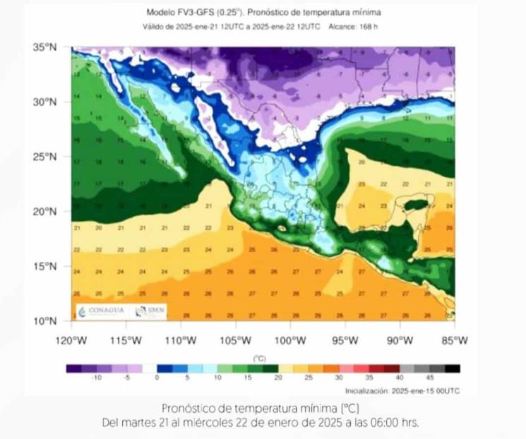 Anuncia Conagua temperaturas entre los 0 y -3 grados para NL Anuncia Conagua temperaturas entre los 0 y -3 grados para NL