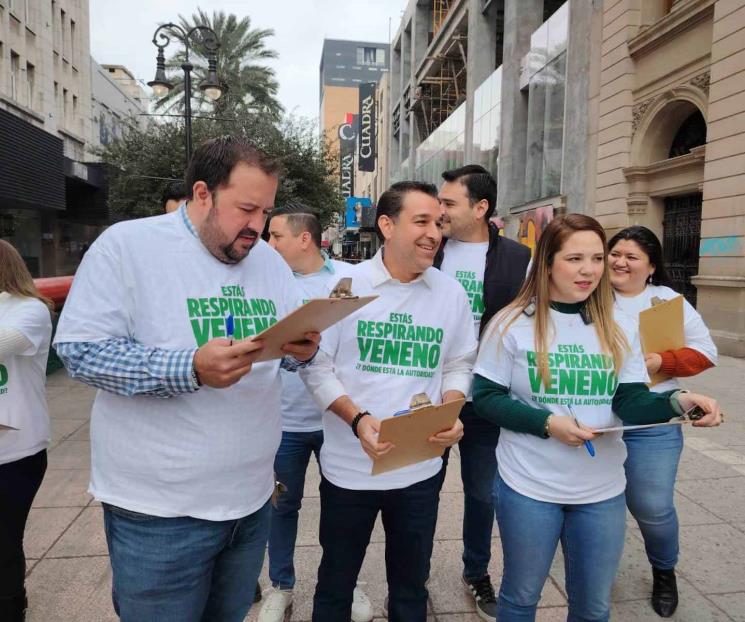 Indaga Partido Verde si gente sabe de problema de contaminación