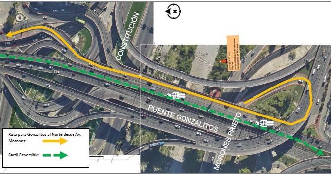 Implementará Monterrey contraflujo en Gonzalitos