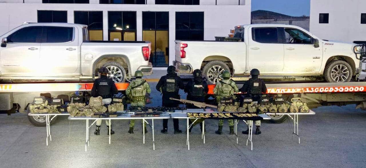 Decomisan arsenal en Bustamante
