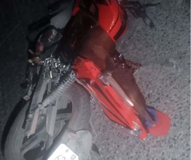Muere motociclista tras derrapar en la Carretera Monterrey - Laredo