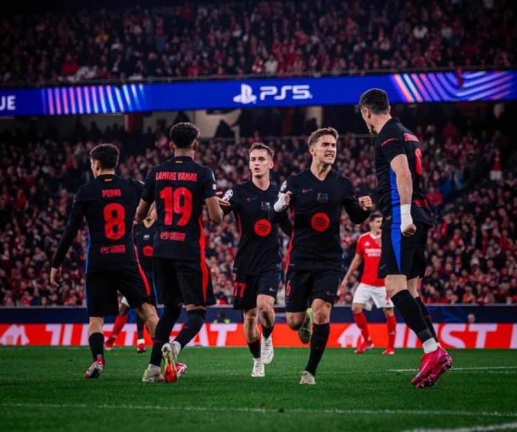 Le da la vuelta Barcelona al Benfica 5-4 en Champions Le da la vuelta Barcelona al Benfica 5-4 en Champions
