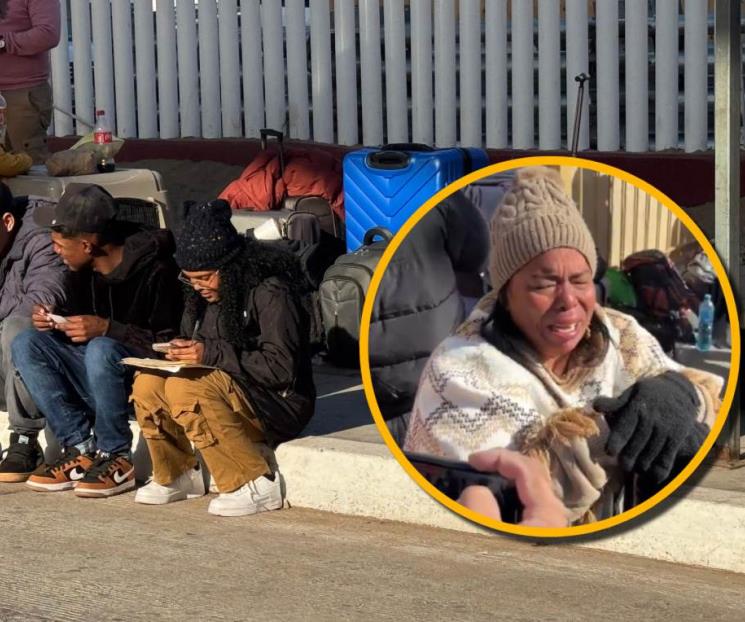 Llanto y gritos de enojo: la frustración de migrantes