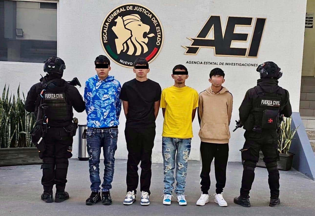 El Grupo de Coordinación Metropolitana logró efectuar la aprehensión de cuatro hombres y un menor de edad señalados como generadores de violencia, en San Nicolás.