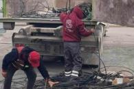 Retira SC 10 mil metros de cable en desuso Retira SC 10 mil metros de cable en desuso