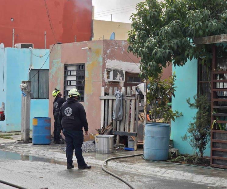 Arde vivienda en Montemorelos