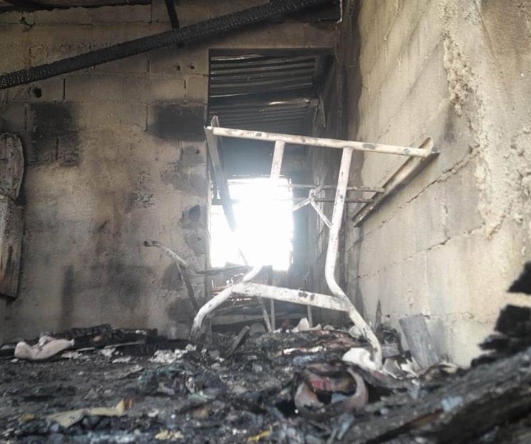 Se incendia casa en Escobedo