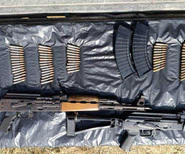 Aseguran armas de fuego en Los Herreras