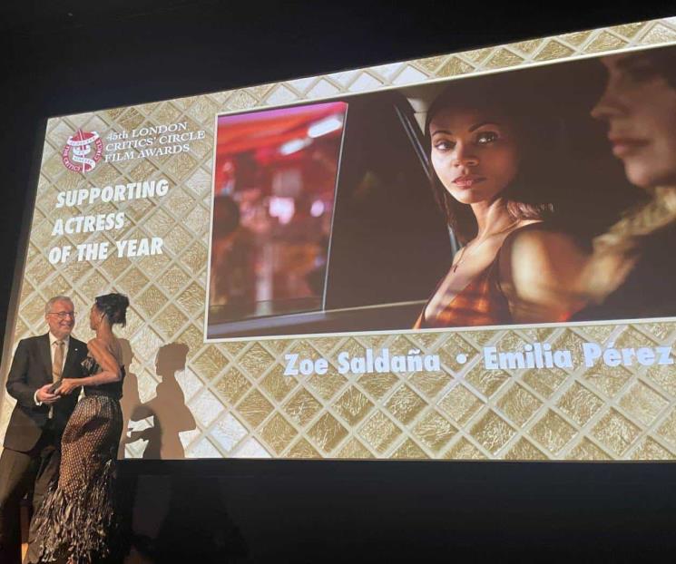 Zoe Saldaña vuelve a ganar por Actriz de Reparto en Emilia Pérez