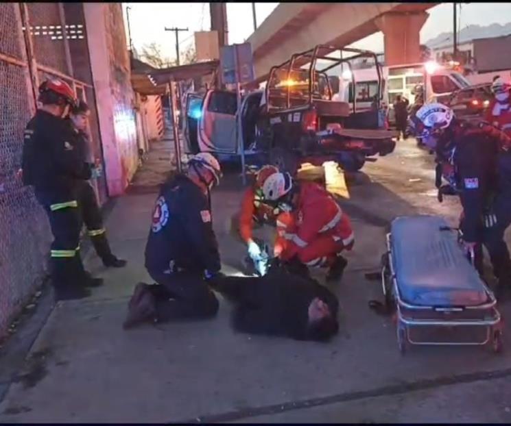 Choque deja dos policías de Fuerza Civil lesionados Choque deja dos policías de Fuerza Civil lesionados