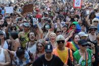 Protesta masiva en contra de  Milei en defensa de la diversidad