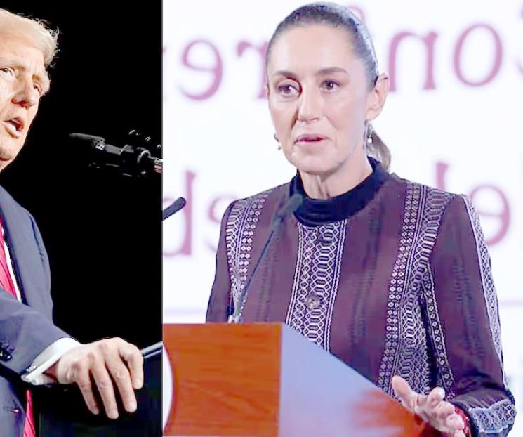 Anuncia Trump colaboración con Sheinbaum en seguridad