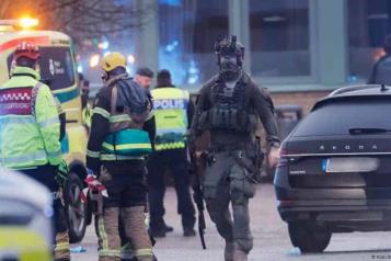 Reporta policía sueca una decena de muertos en ataque