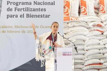 Anuncian la entrega de un mill&oacute;n de toneladas de fertilizantes