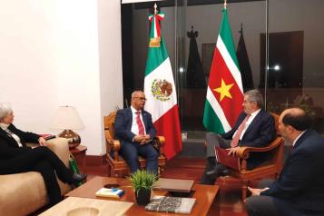 Fortalecen lazos M&eacute;xico y Surinam