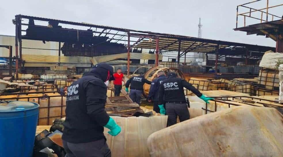 Aseguran narcolaboratorio en García