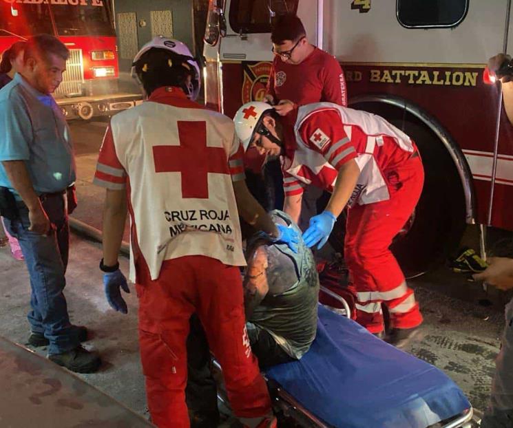 Resulta con quemaduras en incendio