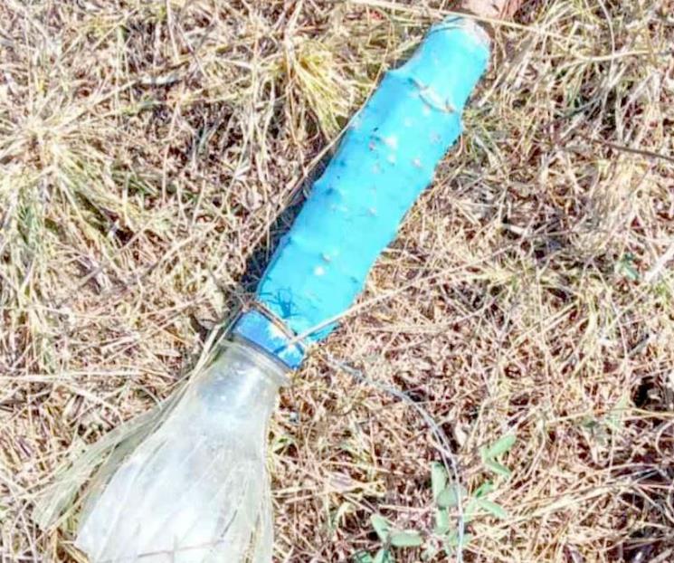 Localizan SSP y Semar explosivo artesanal en Michoacán