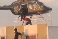 Utilizan helicóptero para detener a 3 asaltantes