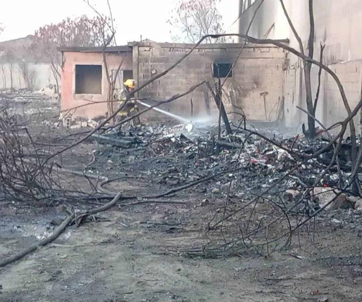 Alarma incendio en recicladora