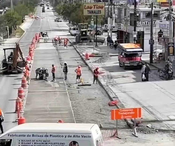 Atrapa concreto a motopatrulla en Guadalupe