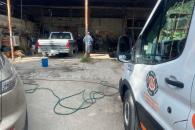 Sufre mecánico flamazo en Terán