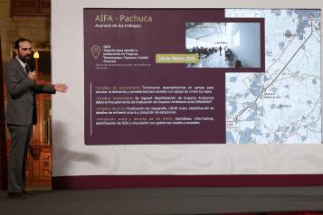 Tramo del Tren Suburbano Lecher&iacute;a-AIFA tiene avance del 80%: Lajous