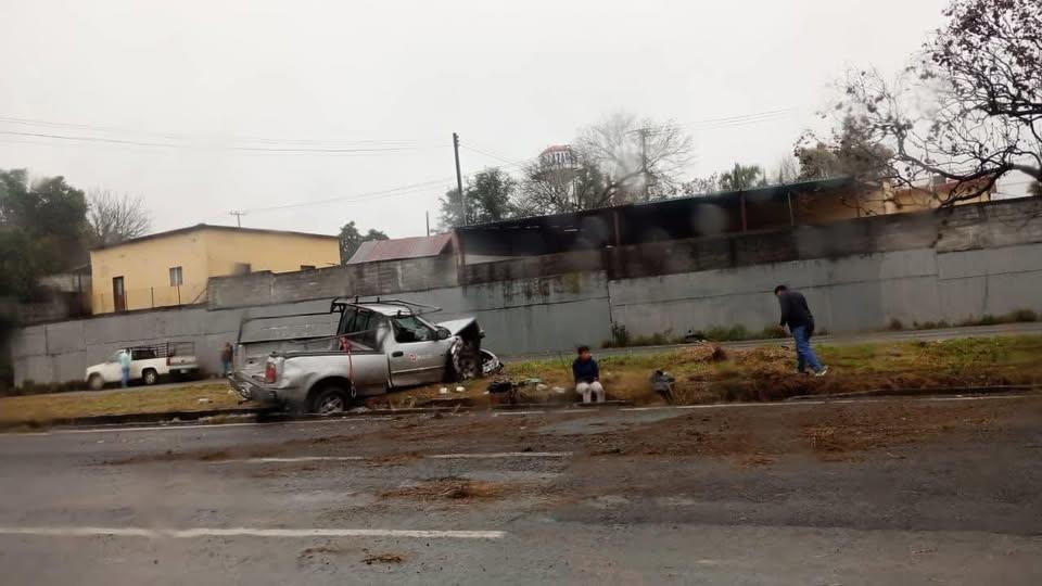 Vuelca en la Carretera Nacional