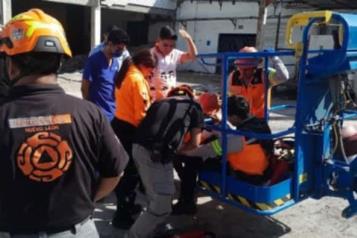 Trabajador resulta lesionado por descarga eléctrica en Guadalupe