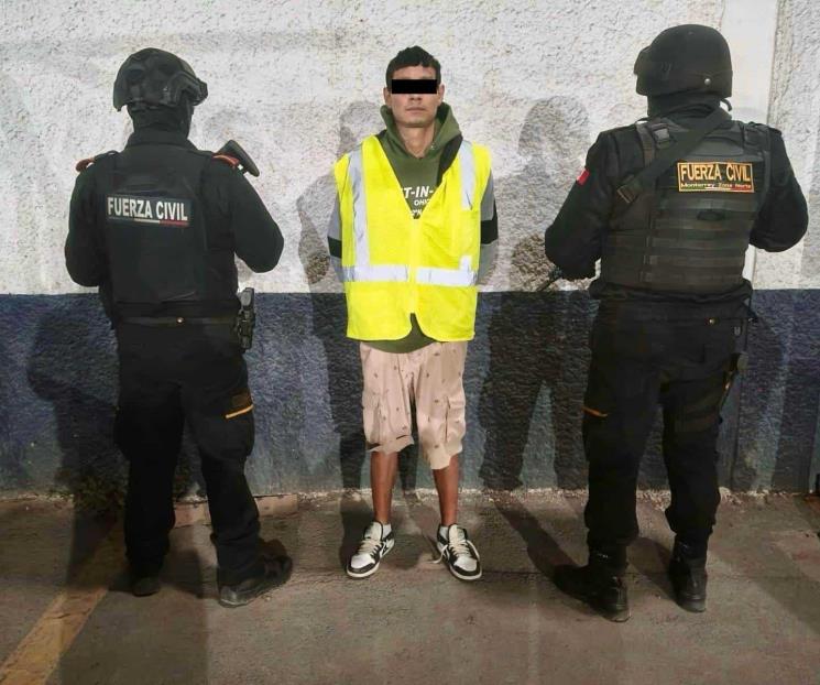 Cae con arma de fuego y droga