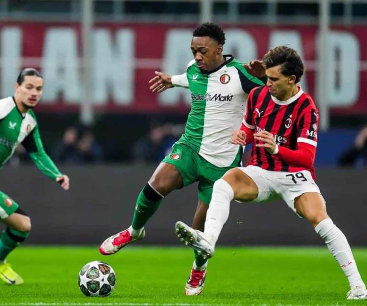 Pese al gol de Gimenez, Milan pierde ante Feyenoord en Champions