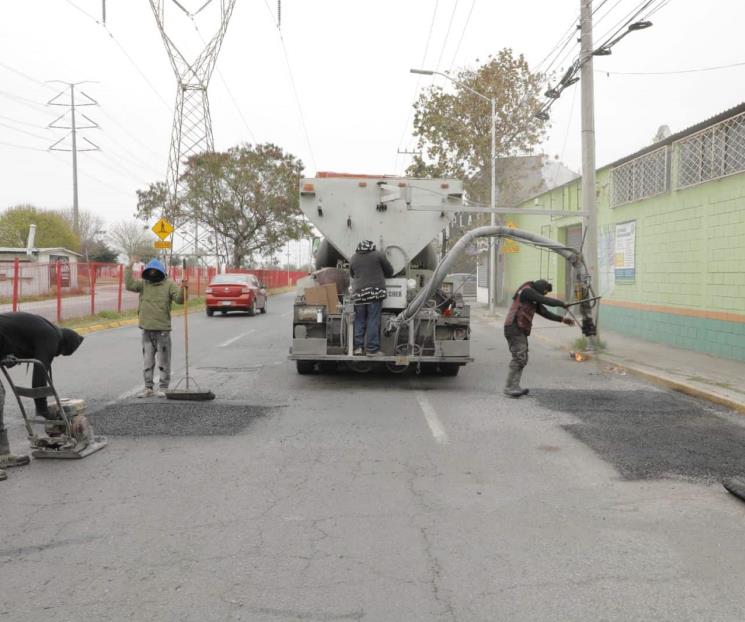 Empieza Escobedo operativo de mantenimiento de vialidades