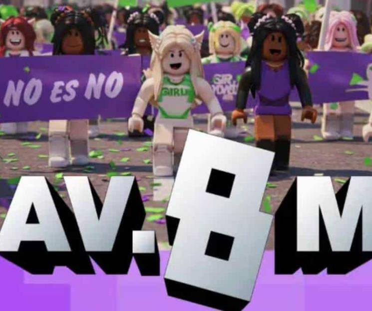 Convocan a marcha digital en Roblox por el Día de la Mujer