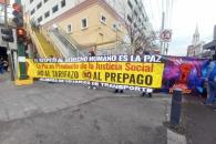 Mantienen protestas ante el incremento a tarifas Mantienen protestas ante el incremento a tarifas