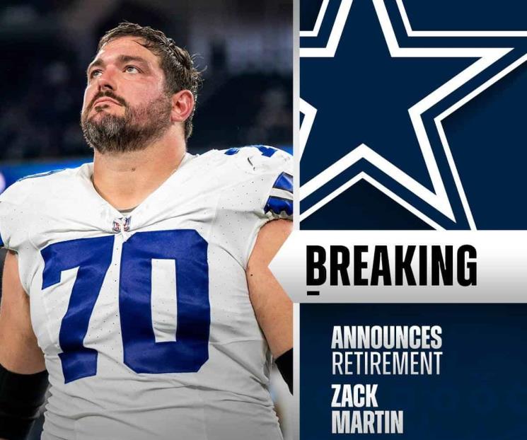 Malas noticias en Dallas; se retira Zack Martin