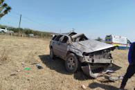 Vuelca camioneta en Montemorelos Vuelca camioneta en Montemorelos