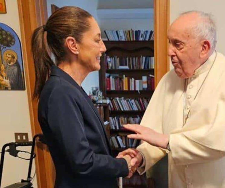 Manda Sheinbaum buenos deseos al Papa Francisco