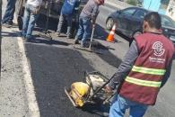 Arrecia Santa Catarina labores de bacheo