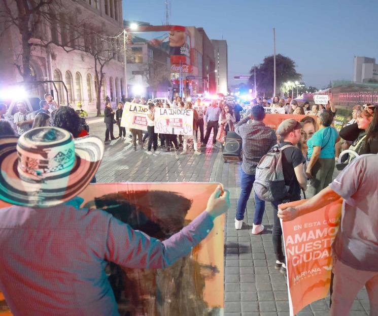 Protestan contra interconexión Monterrey-San Pedro