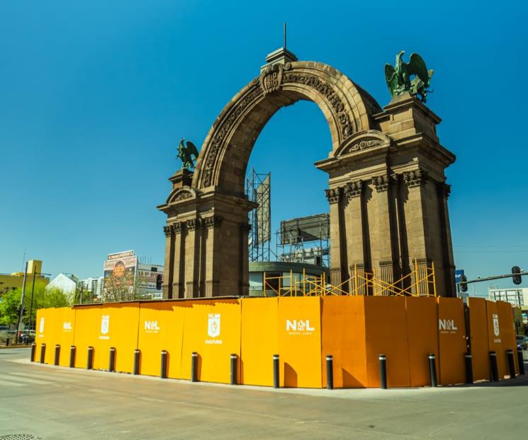 Avanza restauración del Arco de la Independencia