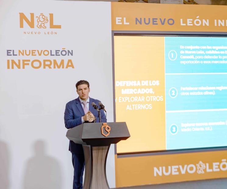 Presenta NL programa para enfrentar política arancelaria de EU