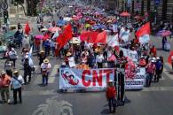 Convoca CNTE a marcha y paro Convoca CNTE a marcha y paro