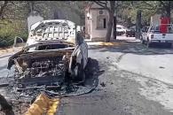 Acaba fuego con camioneta en San Pedro Acaba fuego con camioneta en San Pedro