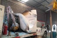 Explota tanque vacío de diésel Explota tanque vacío de diésel