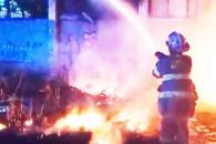 Sofocan fuego y hallan cadáver Sofocan fuego y hallan cadáver