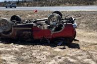 Mueren dos en volcadura en Galeana Mueren dos en volcadura en Galeana